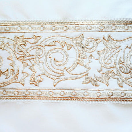 White and Candlelight Swatch - Paris Bedding by Home Treasures at Fig Linens and Home