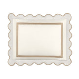 Home Treasures portofino sham ivory oyster candlelight lifestyle view | Fig Linens and Home