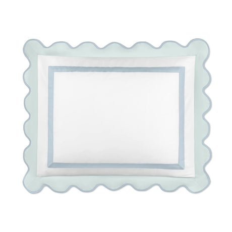 Home Treasures portofino sham white eucalipto sion lifestyle view | Fig Linens and Home