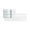 Home Treasures portofino sheetset white eucalipto sion lifestyle view | Fig Linens and Home