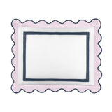 Home Treasures portofino sham white incenso navy | Fig Linens and Home