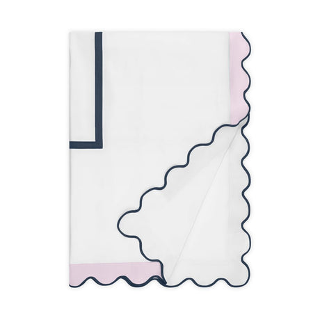 Home Treasures portofino duvet white incenso navy | Fig Linens and Home