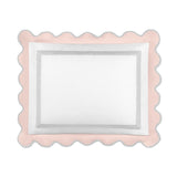Home Treasures portofino sham white ltpink pebble lifestyle view | Fig Linens and Home