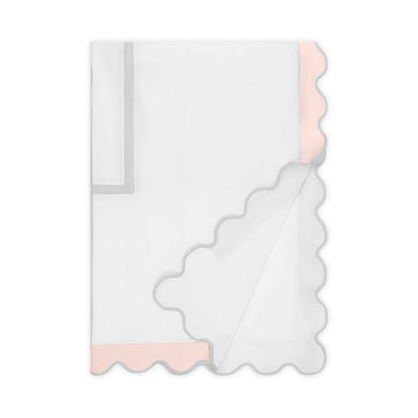 Home Treasures portofino duvet white ltpink pebble lifestyle view | Fig Linens and Home