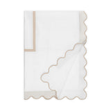 Home Treasures portofino duvet white oyster sable lifestyle view | Fig Linens and Home