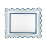 Home Treasures portofino sham white sion slateblue lifestyle view | Fig Linens and Home