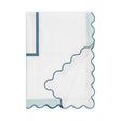 Home Treasures portofino duvet white sion slateblue lifestyle view | Fig Linens and Home