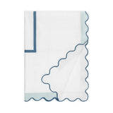 Home Treasures portofino duvet white sion slateblue lifestyle view | Fig Linens and Home