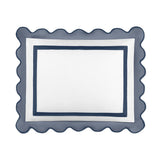 Home Treasures portofino sham white stone navy | Fig Linens and Home