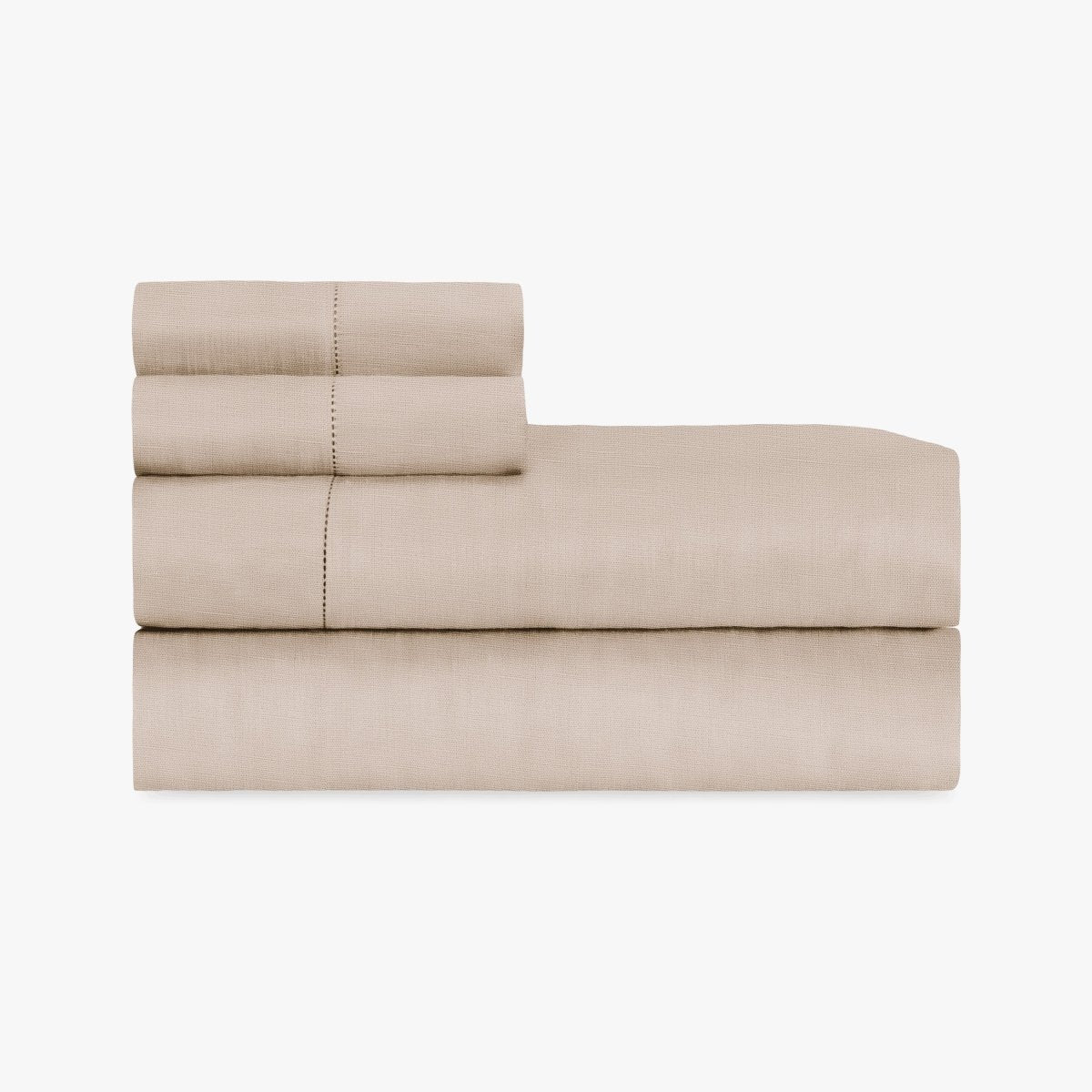 Bed Sheets in Dark Natural | Home Treasures Provenza 100% Linen Bedding at Fig Linens and Home