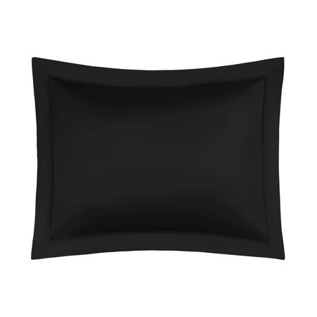 Home Treasures Royal Sateen sham black at Fig Linens and Home