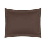 Home Treasures Royal Sateen sham chocolate at Fig Linens and Home