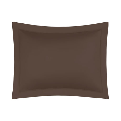 Home Treasures Royal Sateen sham chocolate at Fig Linens and Home