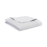 Home Treasures Thatcher Cotton Coverlets in White/Ash | Bedding at Fig Linens and Home