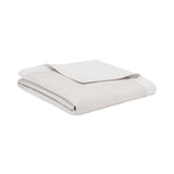 Home Treasures Thatcher Cotton Coverlets in Flax/White | Bedding at Fig Linens and Home