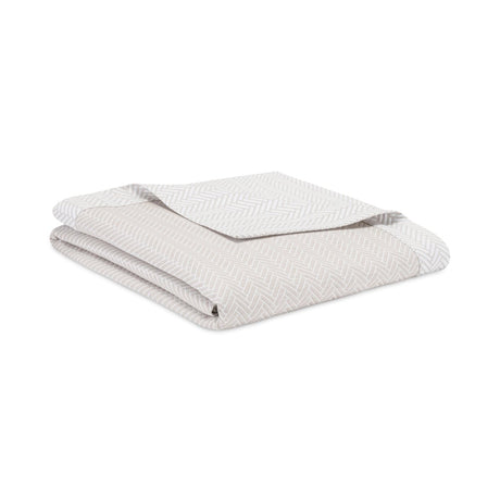 Home Treasures Thatcher Cotton Coverlets in Flax/White | Bedding at Fig Linens and Home