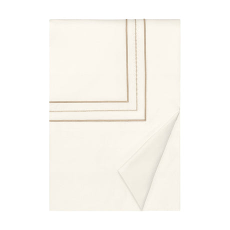 Triad Duvet Cover in Ivory and Candlelight - Home Treasures at Fig Linens and Home