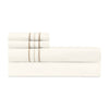 Triad Flat Sheet and Pillowcases in Ivory and Candlelight - Home Treasures at Fig Linens and Home