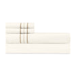 Triad Flat Sheet and Pillowcases in Ivory and Candlelight - Home Treasures at Fig Linens and Home