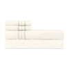 Triad Flat Sheet and Pillowcases in Ivory and Ivory - Home Treasures at Fig Linens and Home