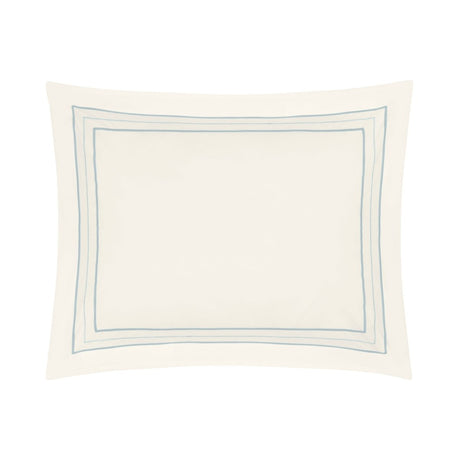 Triad Pillow Sham in Ivory and Sion - Home Treasures at Fig Linens and Home