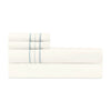 Triad Flat Sheet and Pillowcases in Ivory and Sion - Home Treasures at Fig Linens and Home