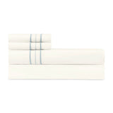 Triad Flat Sheet and Pillowcases in Ivory and Sion - Home Treasures at Fig Linens and Home