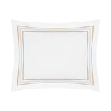 Triad Pillow Sham in White and Candlelight - Home Treasures at Fig Linens and Home