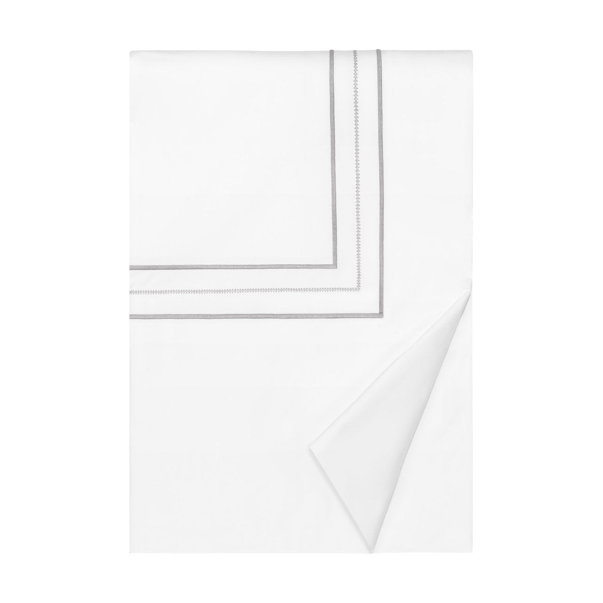 Triad Duvet Cover in White and Chrome - Home Treasures at Fig Linens and Home