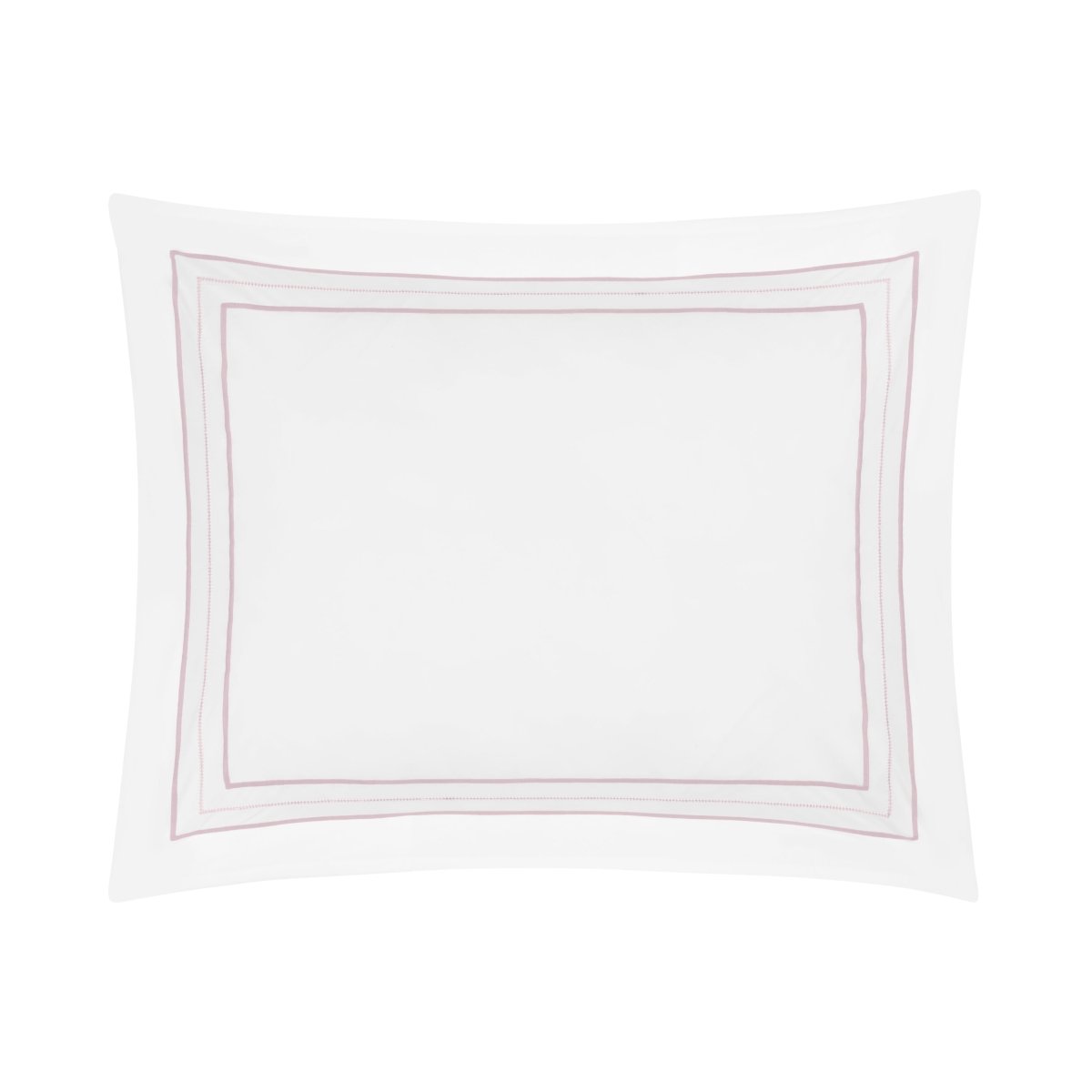 Triad Pillow Sham in White and Lavender - Home Treasures at Fig Linens and Home