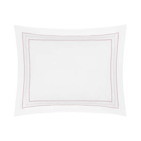 Triad Pillow Sham in White and Lavender - Home Treasures at Fig Linens and Home