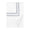 Triad Duvet Cover in White and Navy - Home Treasures at Fig Linens and Home
