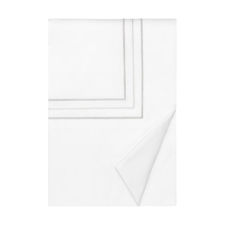 Triad Duvet Cover in White and Pebble - Home Treasures at Fig Linens and Home