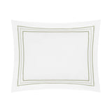Triad Pillow Sham in White and Piana - Home Treasures at Fig Linens and Home