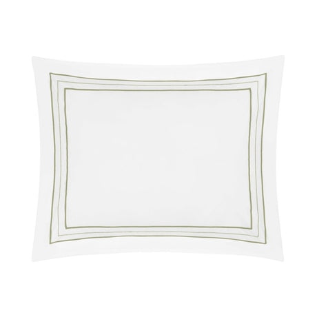 Triad Pillow Sham in White and Piana - Home Treasures at Fig Linens and Home