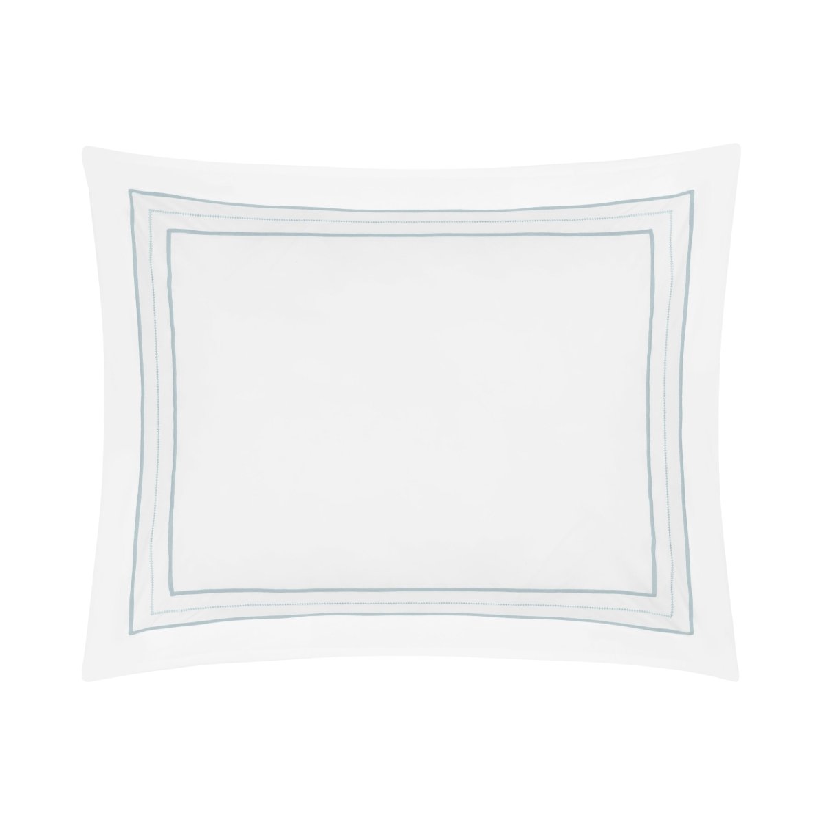 Triad Pillow Sham in White and Sion - Home Treasures at Fig Linens and Home