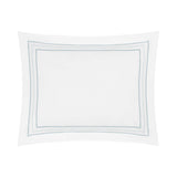 Triad Pillow Sham in White and Sion - Home Treasures at Fig Linens and Home