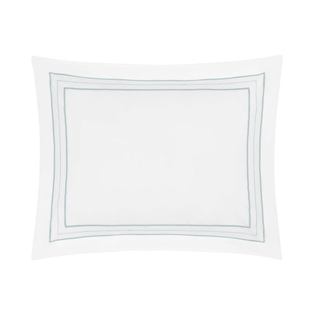 Triad Pillow Sham in White and Sion - Home Treasures at Fig Linens and Home