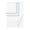 Triad Duvet Cover in White and Slate Blue - Home Treasures at Fig Linens and Home