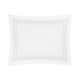 Triad Pillow Sham in White and White - Home Treasures at Fig Linens and Home