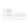 Triad Flat Sheet and Pillowcases in White and White - Home Treasures at Fig Linens and Home