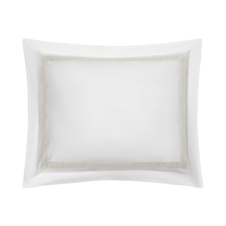 Pillow Sham - Yves Bedding by Home Treasures in Herringbone Antique Cream at Fig Linens and Home