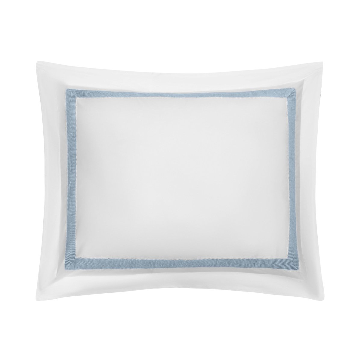 Pillow Sham - Yves Bedding by Home Treasures in Herringbone Light Blue Gray at Fig Linens and Home