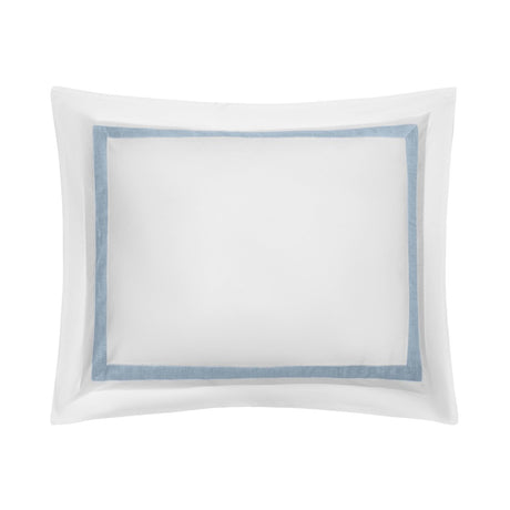 Pillow Sham - Yves Bedding by Home Treasures in Herringbone Light Blue Gray at Fig Linens and Home