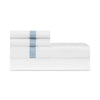 Sheets and Cases - Yves Bedding by Home Treasures in Herringbone Light Blue at Fig Linens and Home