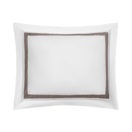Pillow Sham - Yves Bedding by Home Treasures in Herringbone Taupe at Fig Linens and Home