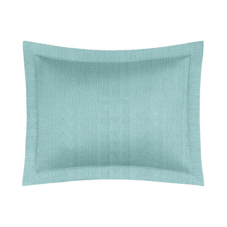 Pillow Sham - Home Treasures Zebra Bedding in Herringbone Aqua