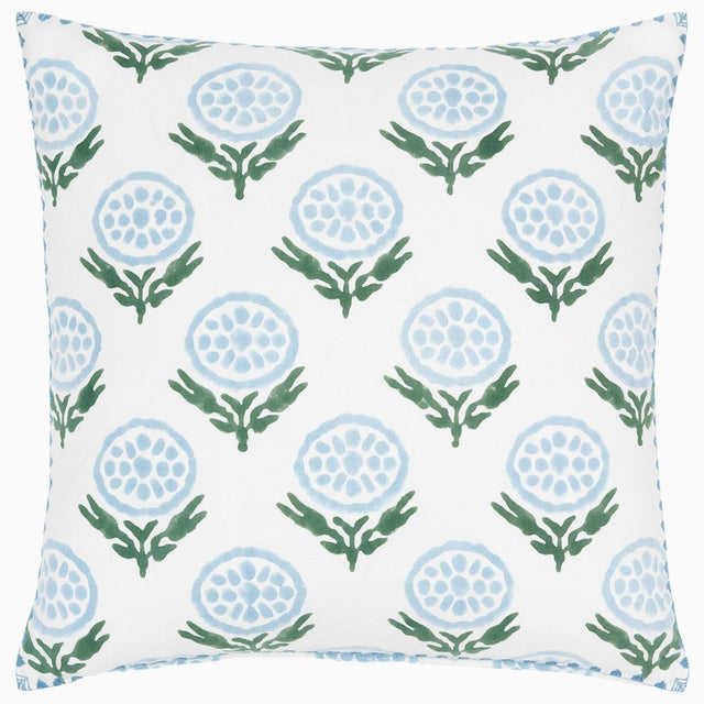 Anisha Light Indigo Pillow by John Robshaw at Fig Linens and Home - 1