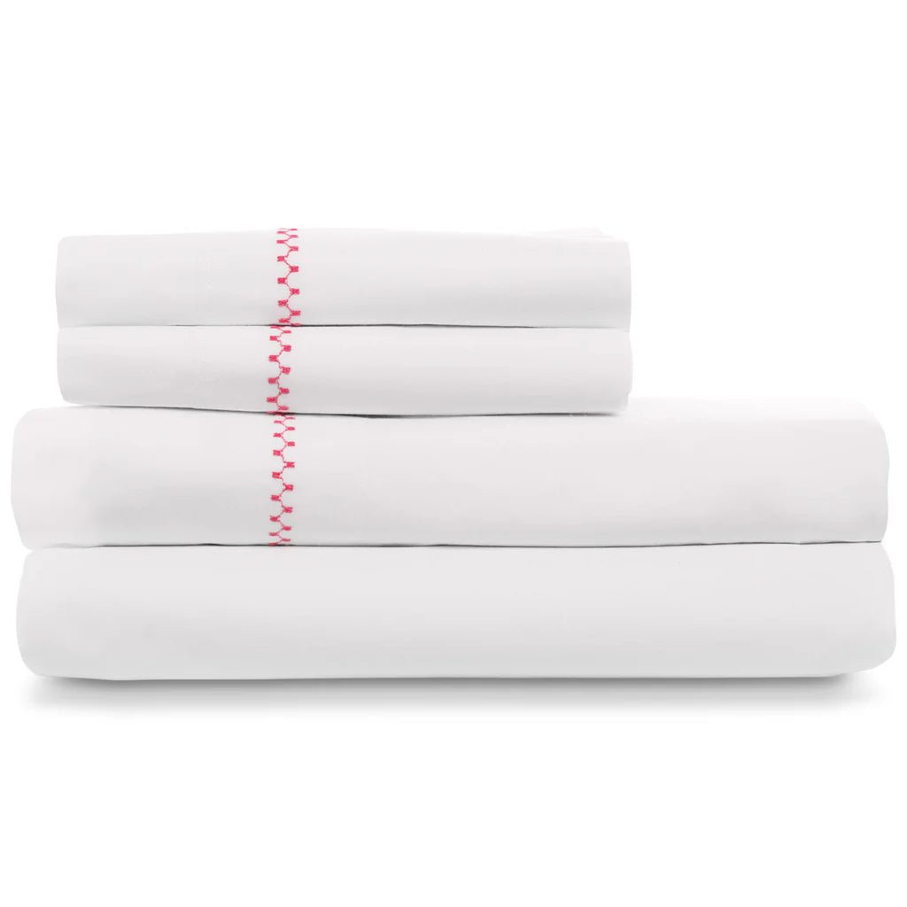 Anketi Azalea Organic Cotton Sheets John Robshaw King Sheet Set Azalea at FIG LINENS AND HOME 2