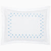 Anketi Light Indigo Border Organic Sham by John Robshaw King Sham Light Indigo at FIG LINENS AND HOME 2